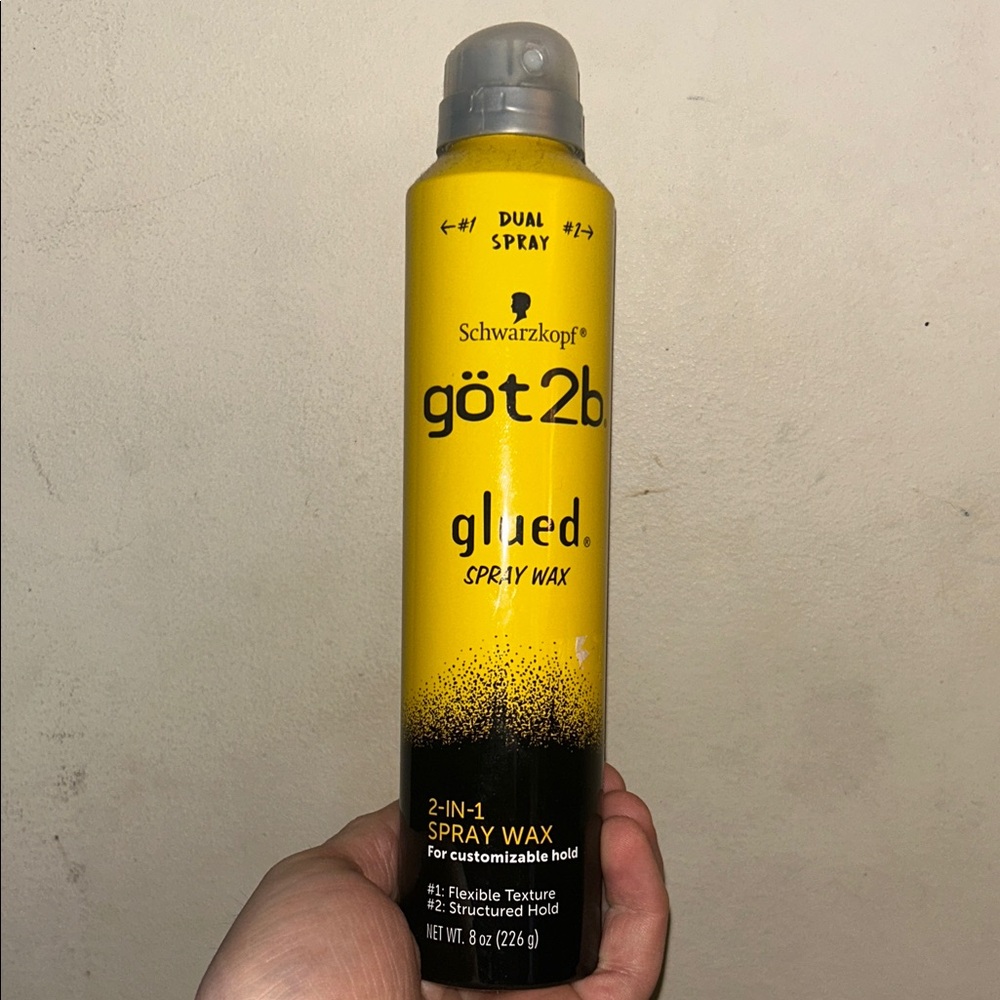 Glued spray wax